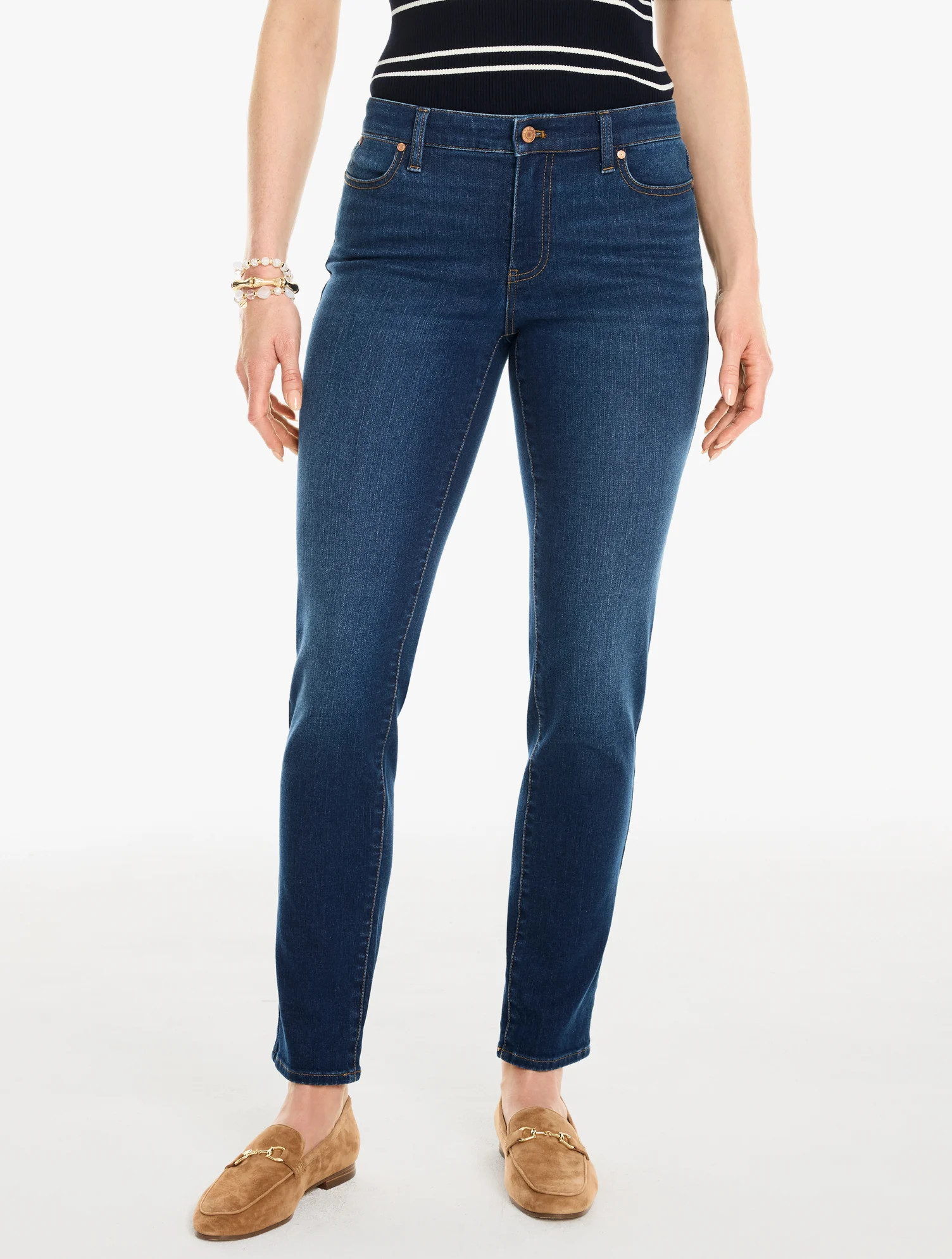Plus Size - Slim Ankle Jeans - Kimbrough Wash - 20 Talbots | Talbots