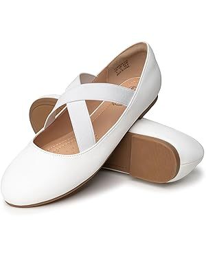 Trary Black Flats Shoes Women,Ballet Flats Shoes for Women, Ankle Strap Mary Jane Shoes Women, Wi... | Amazon (US)