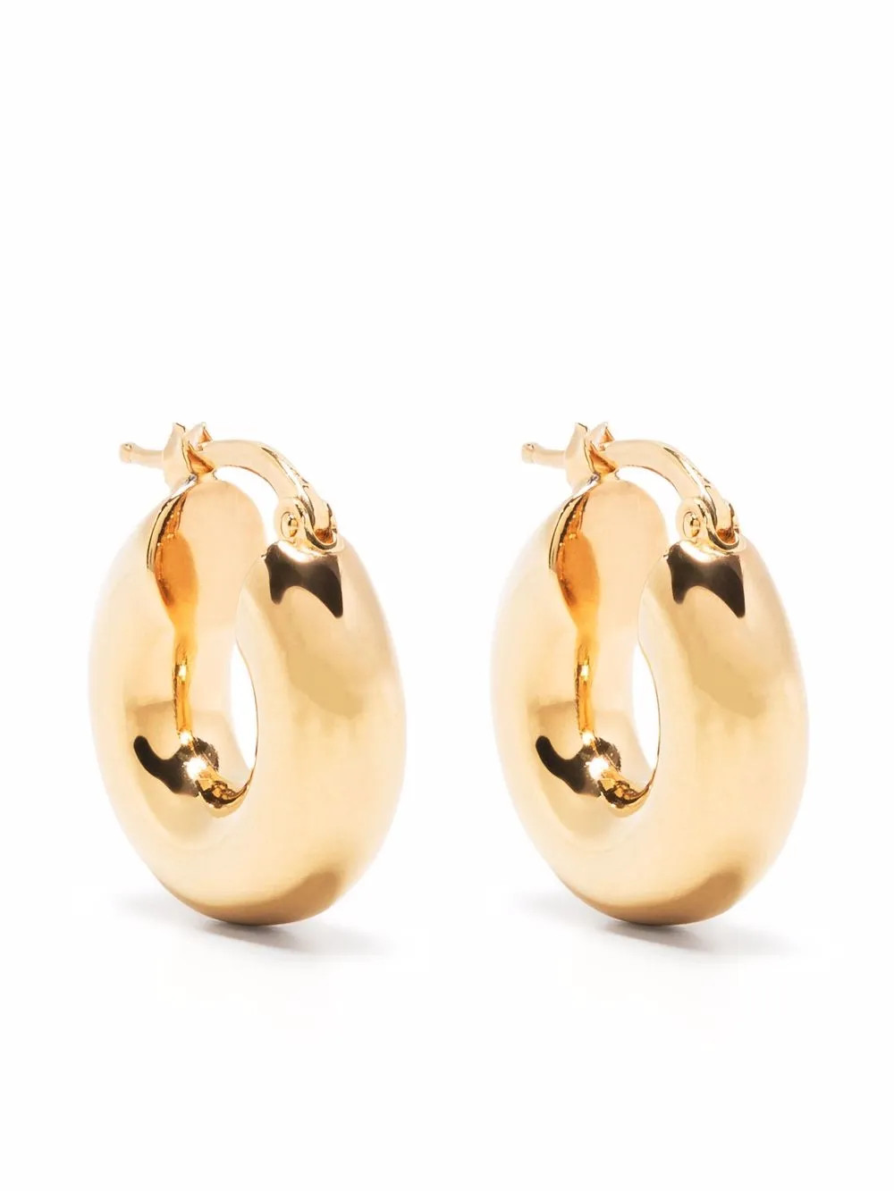 Jil Sander Rounded Hoop Earrings - Farfetch | Farfetch Global
