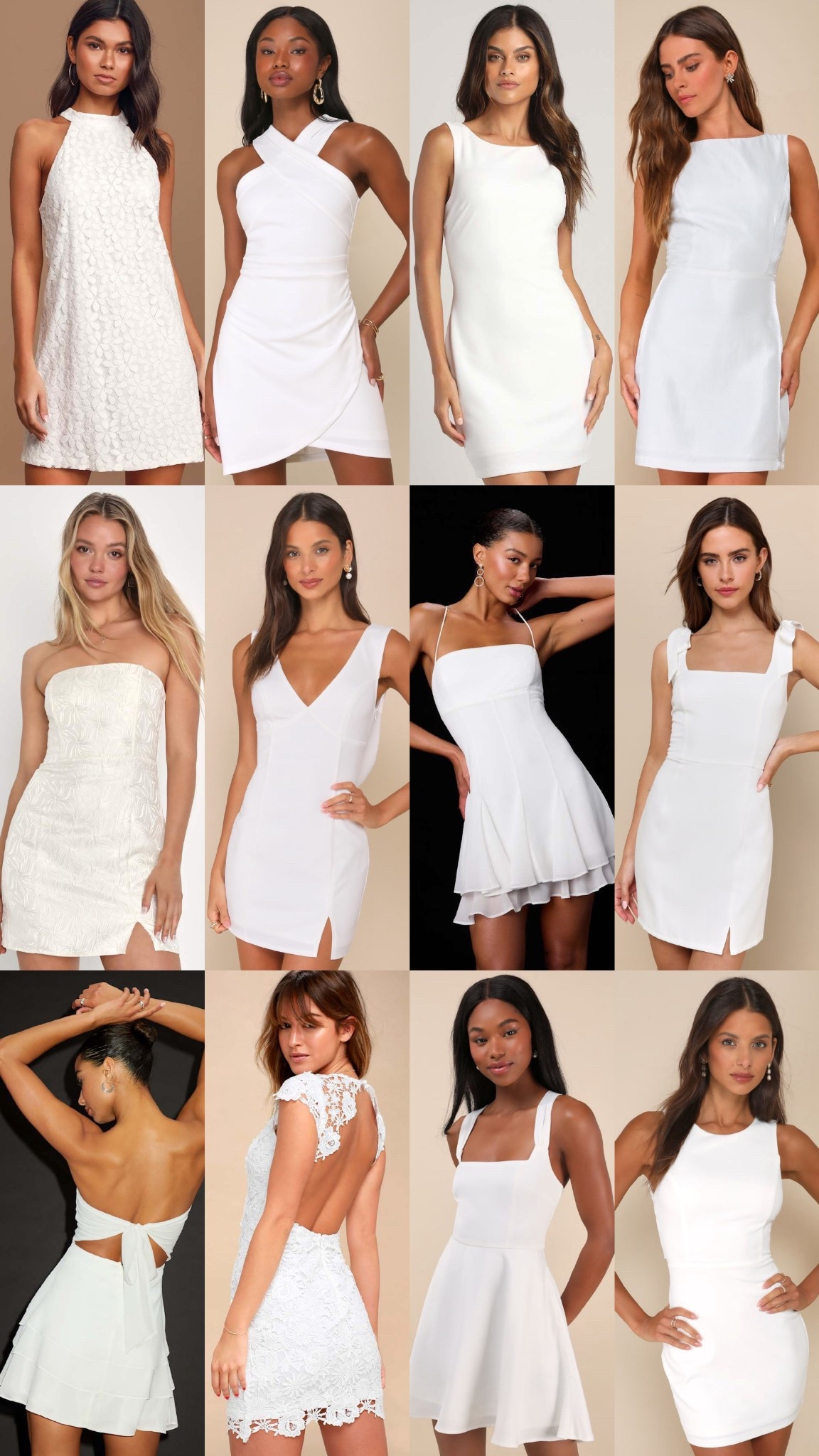 Lulus white mini dresses for the bride to be starting at $49.

Country concert dresses, spring dresses, resort wear 2026, date night dresses, bachelorette weekend, bachelorette party dresses, honeymoon packing, bridal shower dresses, engagement photo shoot, festival dresses, graduation dresses.

#LTKFestival #LTKWedding #LTKSeasonal