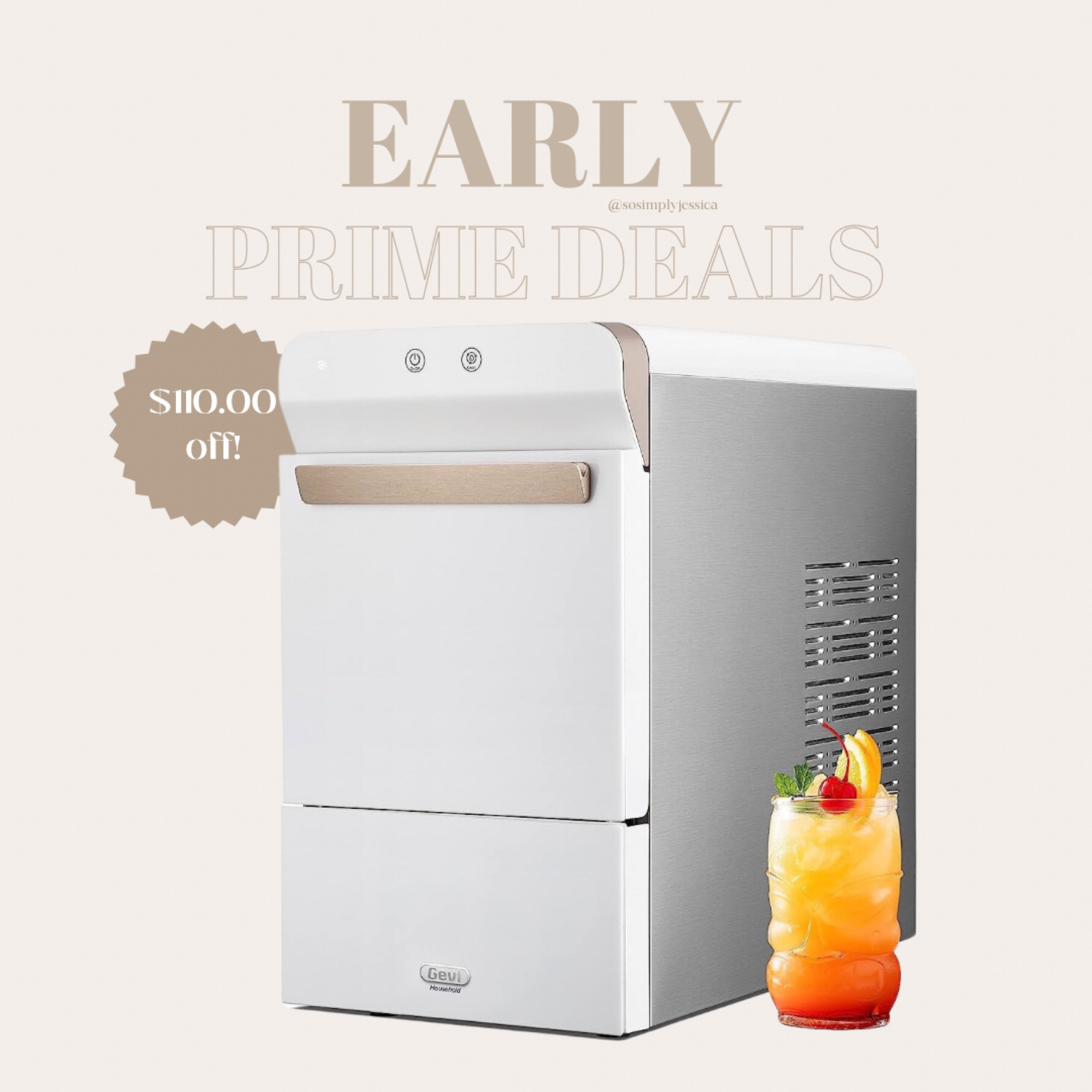 $110 off the white machine 
$130 off the black machine 

Nugget ice
Ice machine
Prime deal


#LTKhome #LTKFind