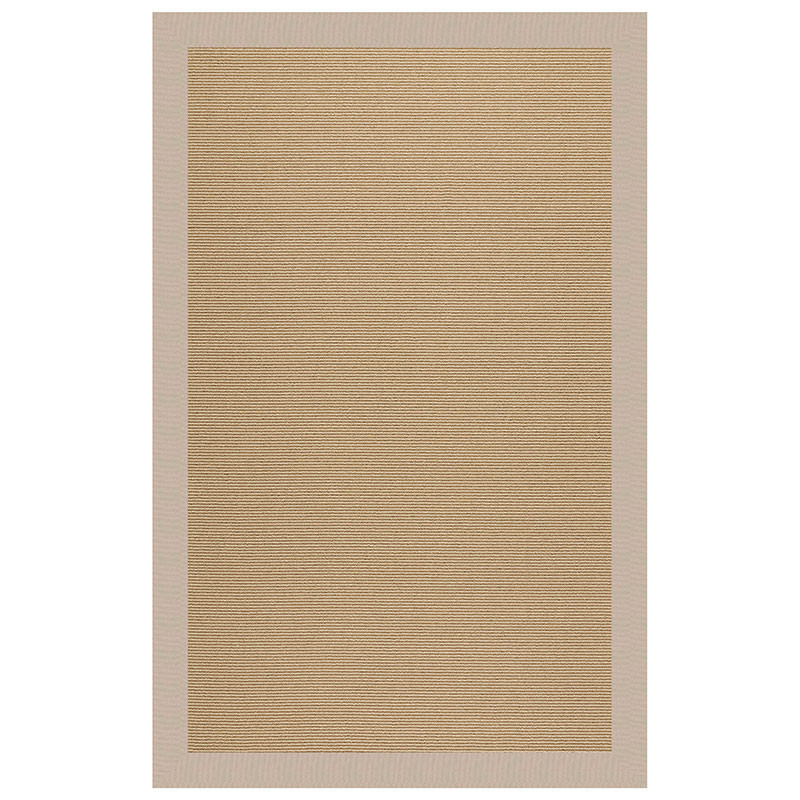 Sunbrella Narrow Stripe Bordered Indoor/Outdoor Rug - Antique Beige, 5' x 8', Size 5 x 8, Performance/Synthetic, Rug Coastal/Solid | The Company Store | The Company Store