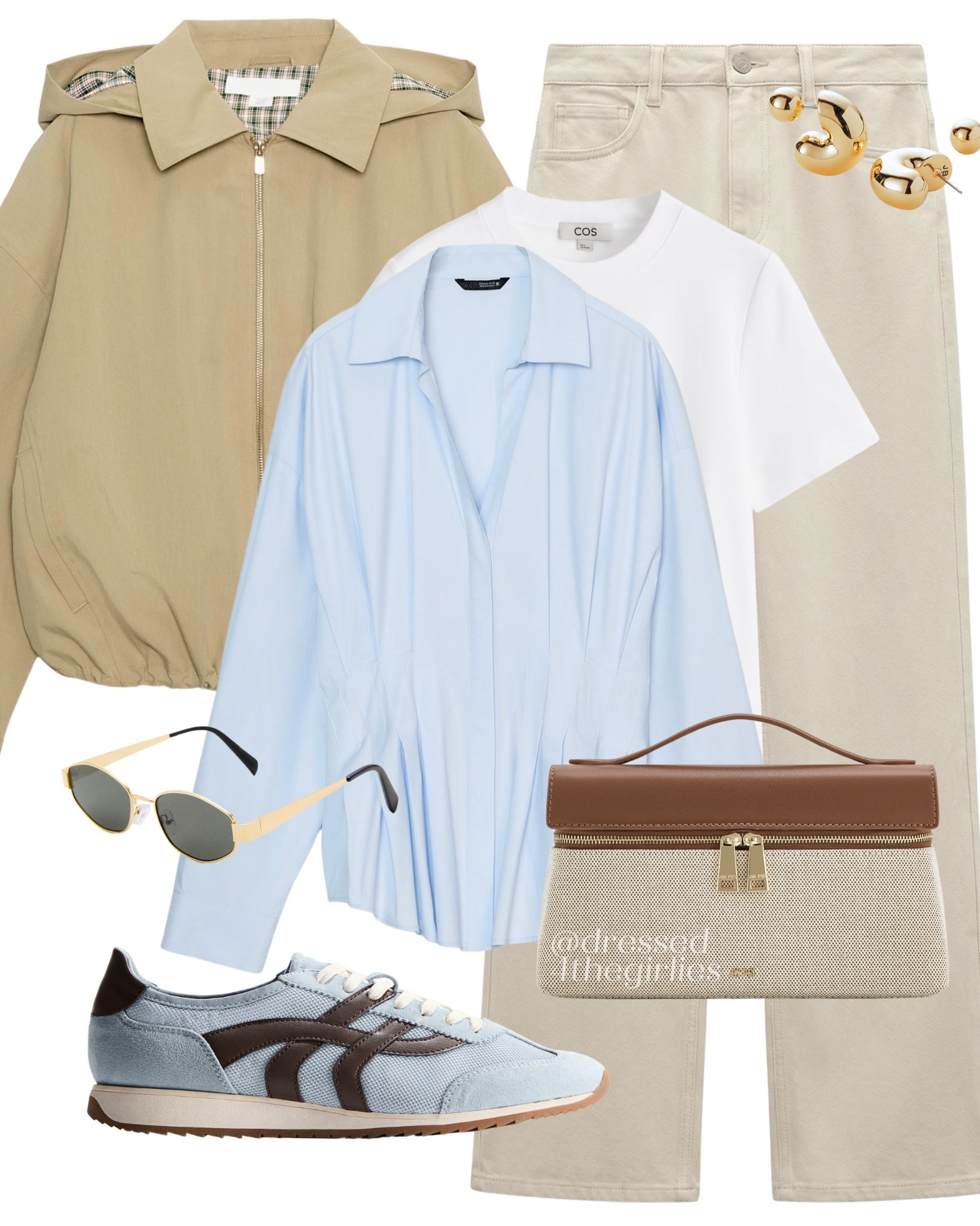 Styling powder blue🩵

Tags: beige trench coat outfit, blue tailored shirt outfit, beige jeans, blue trainers outfit, raffia bag, spring workwear outfit, spring outfit 

#LTKuk #LTKeurope #LTKspring