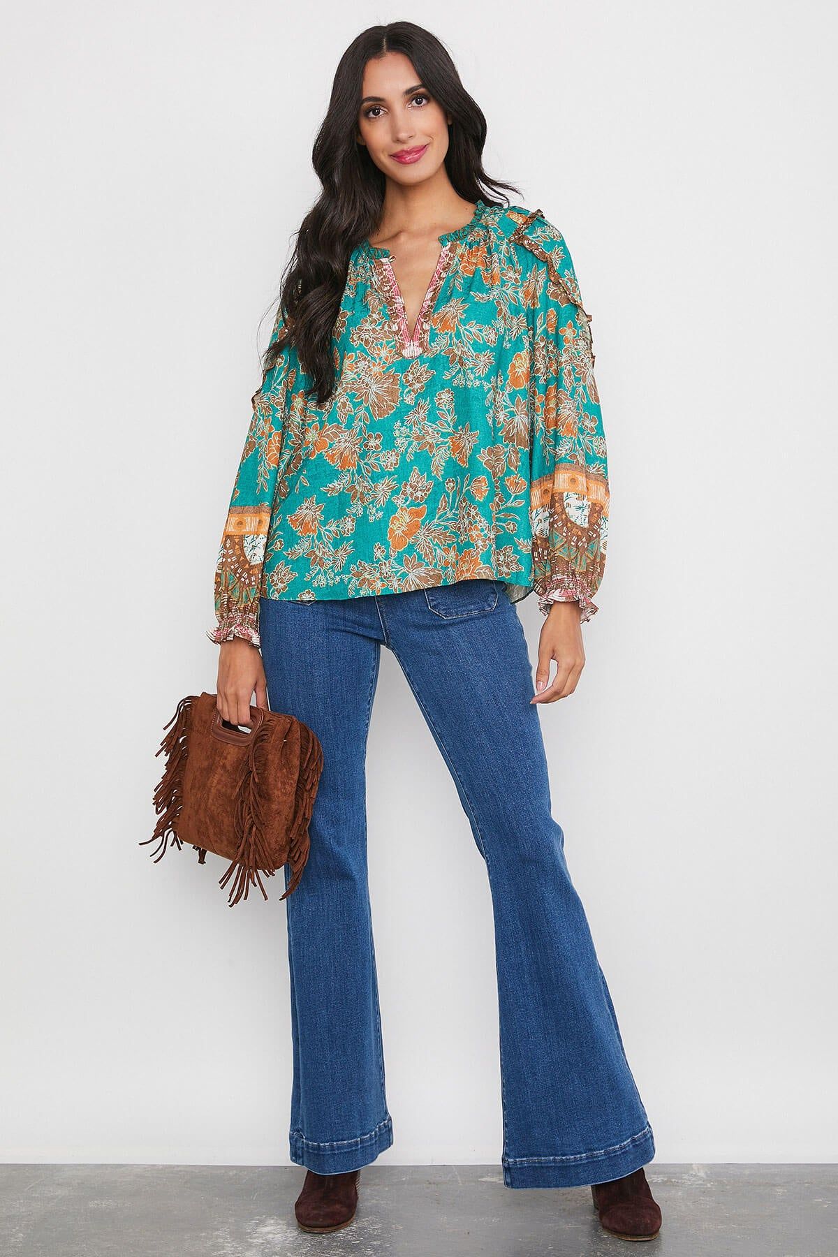 Current Air Multi Print Tunic Top | Social Threads