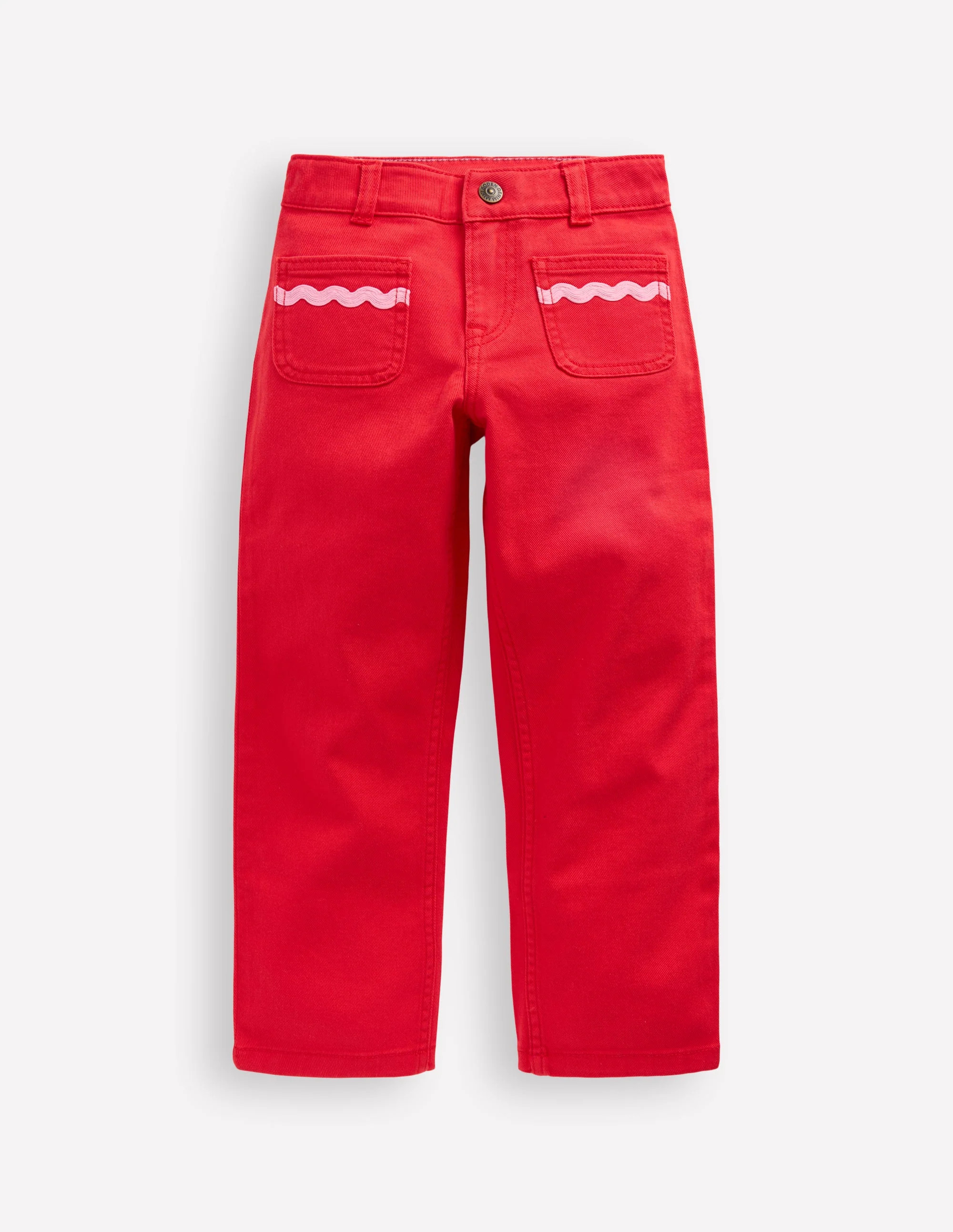 Patch Pocket Pants-Poppy Red | Boden (US)