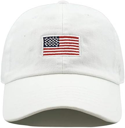 USA Flag & Embroidery Premium 100% Cotton Low Profile Adjustable Baseball Dad Cap | Amazon (US)
