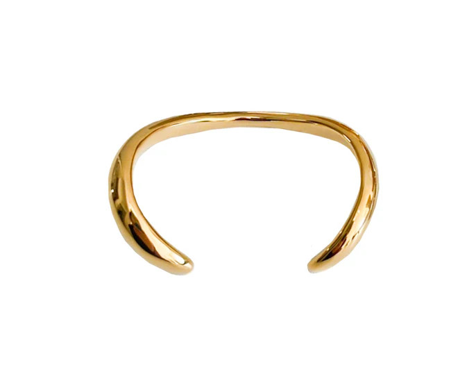 Metal Wave Cuff Gold | Adriana Pappas Designs