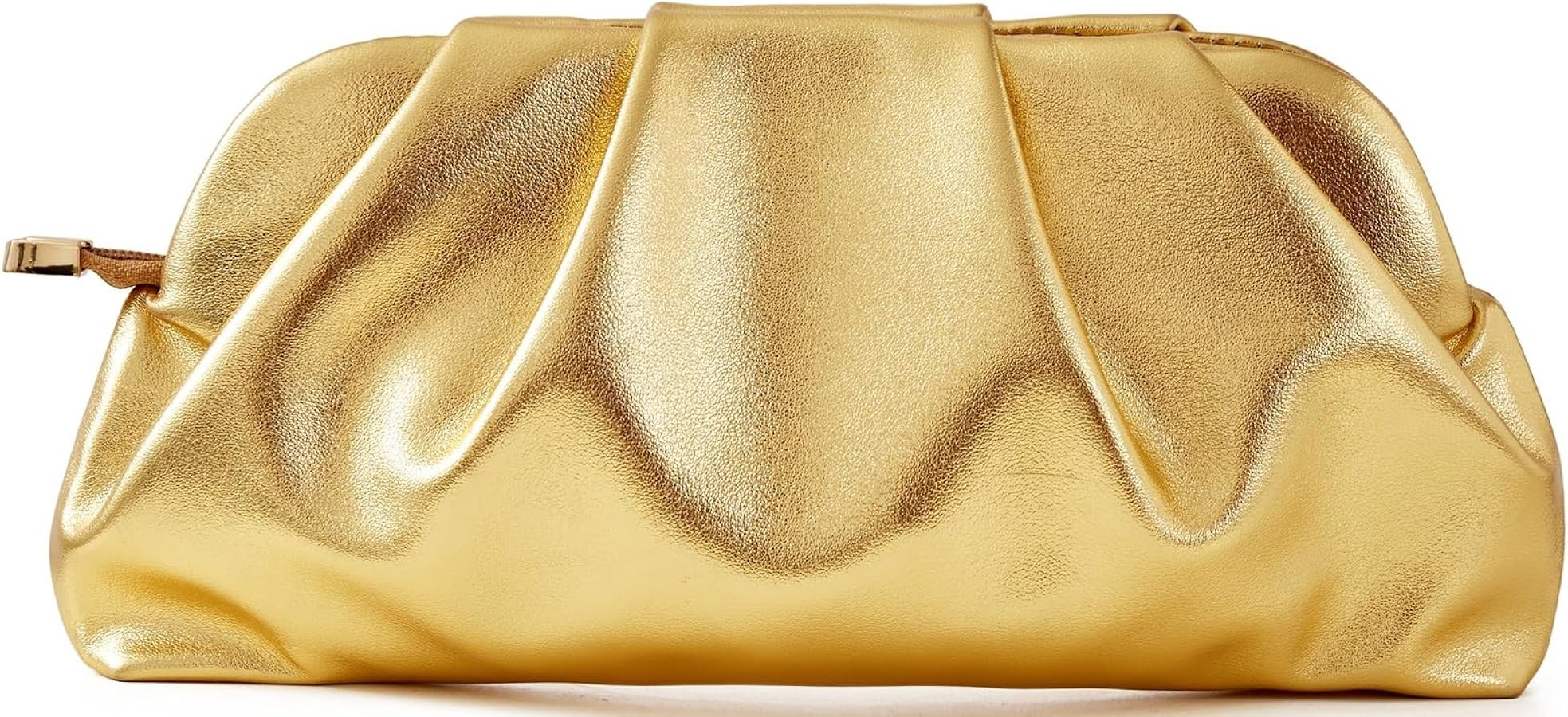 Women's Clutch Purse,Evening Bag for Women Ruched Clutch Purse Detachable Metal Chain Crossbody B... | Amazon (US)