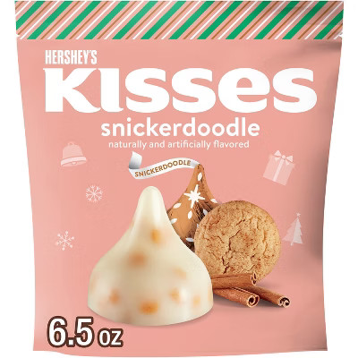 HERSHEY'S KISSES Christmas Chocolate Snickerdoodle Cookies Stand Up Pouch - 6.5oz | Target