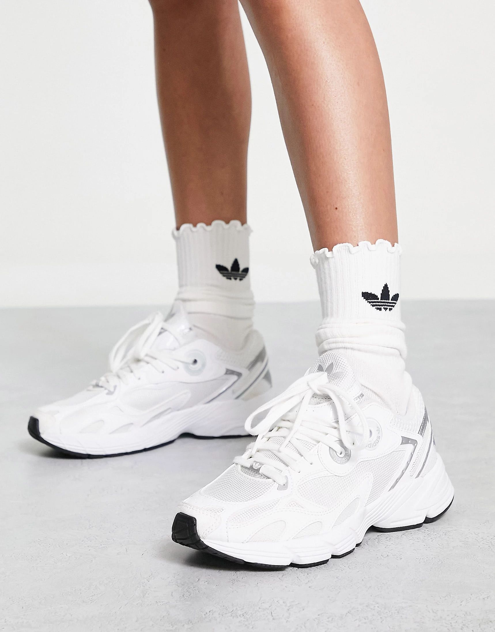 adidas Originals Astir sneakers in triple white | ASOS (Global)