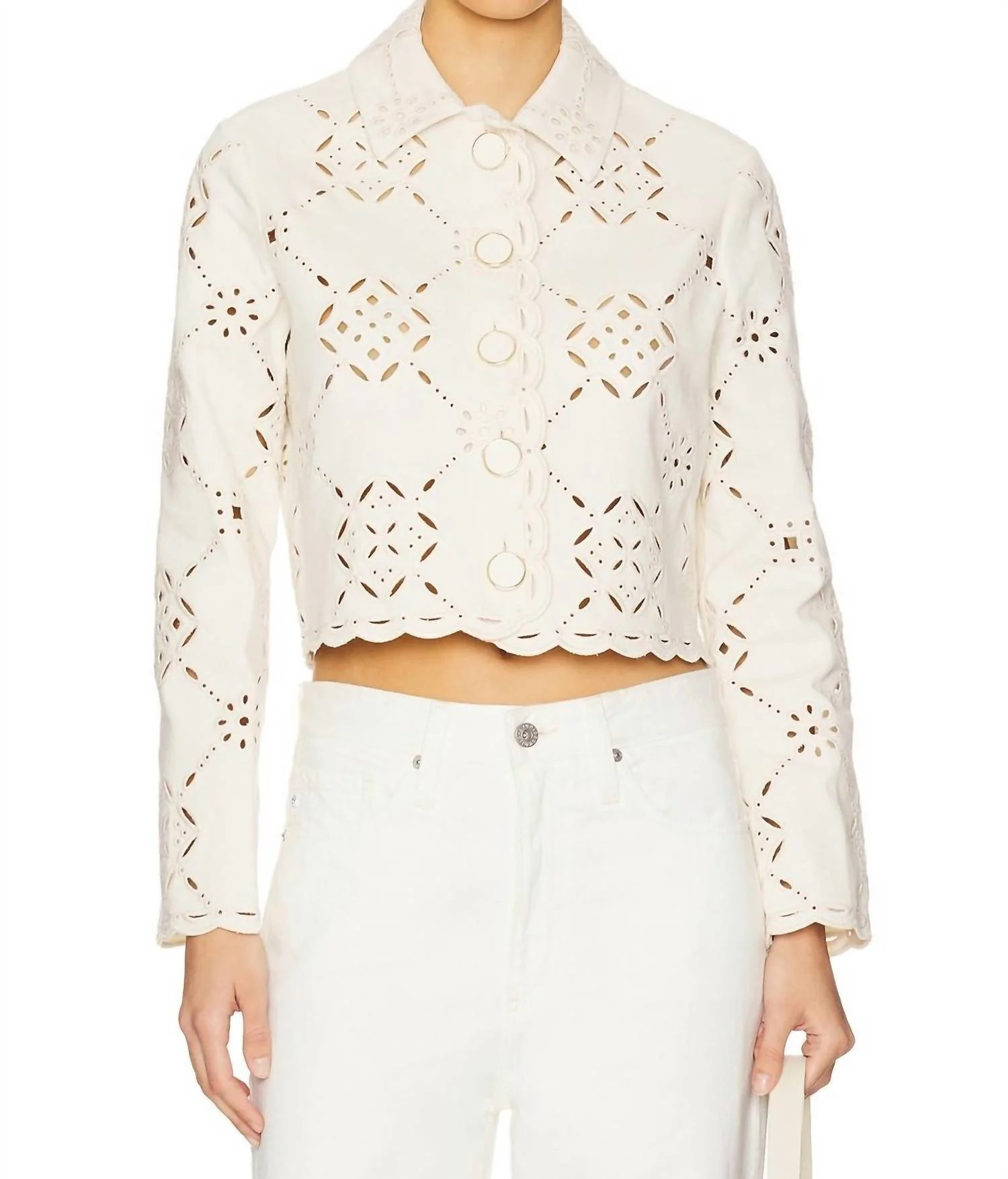 Adelaide Jacket In Ecru | Shop Simon