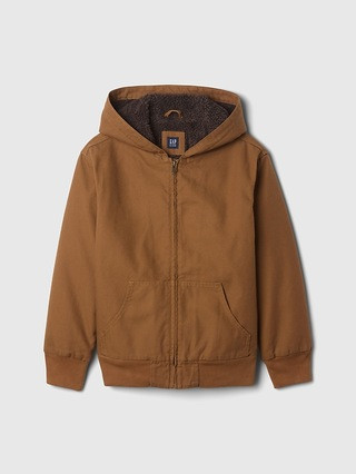Kids Cozy Canvas Bomber Jacket | Gap (US)