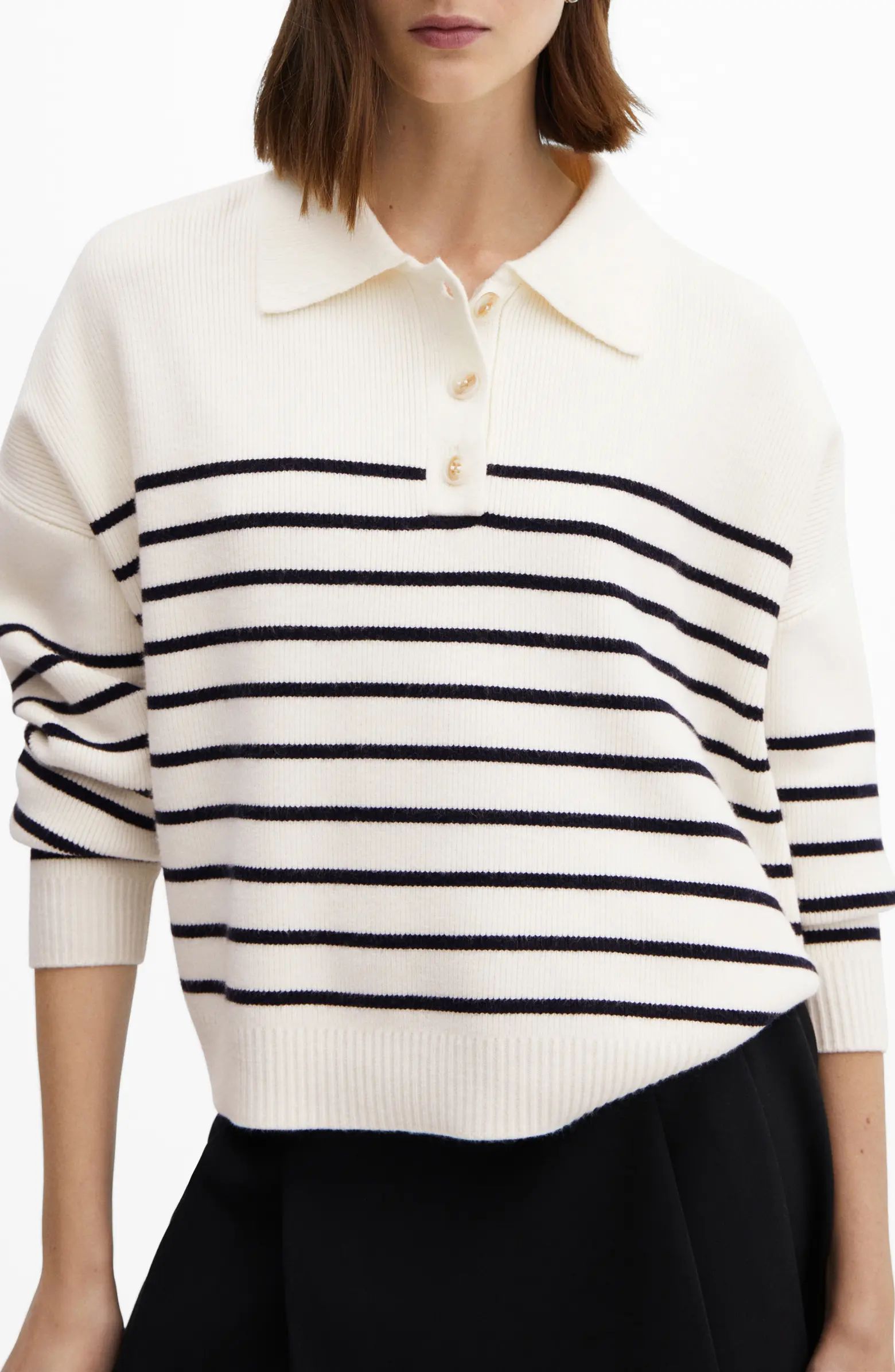 Stripe Polo Sweater | Nordstrom