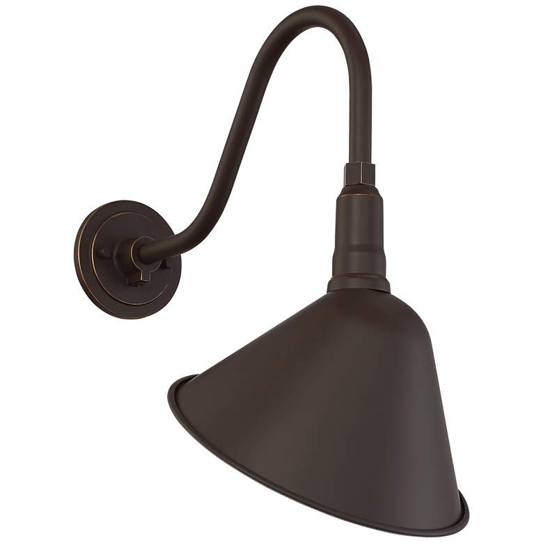 Neihart 18 1/4" High Rustic Bronze RLM Outdoor Wall Light - #70V62 | Lamps Plus | Lamps Plus