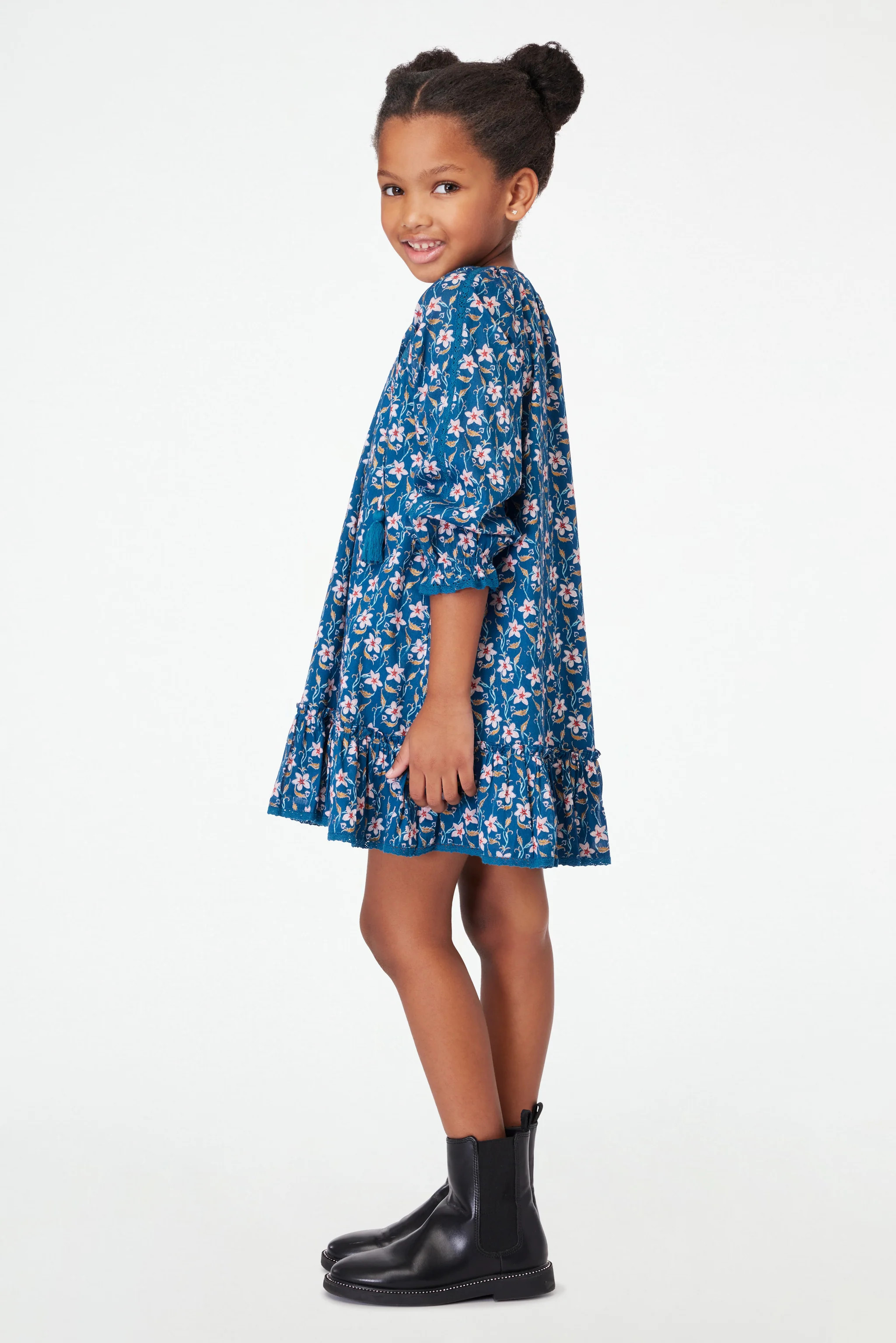 Kids Jasmine Floral Iria Dress | Roller Rabbit | Roller Rabbit