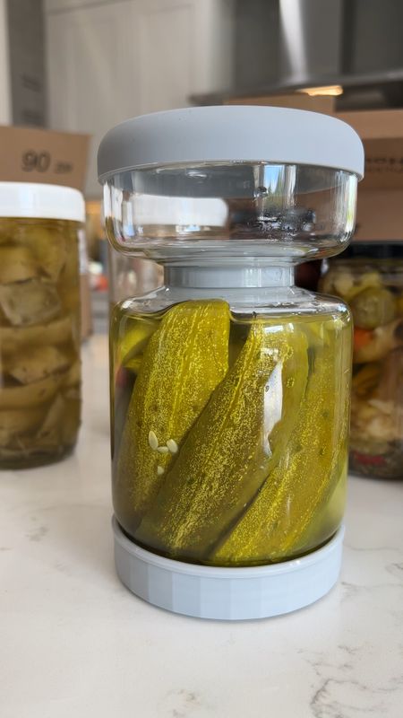 My favorite jars for things like pickles, pickled red onions, jalapeños, asparagus spears, olives etc. Anything that comes in a juice or brine that you don’t want to stick your fingers into. 

#LTKfindsunder50 #LTKsalealert #LTKMostLoved