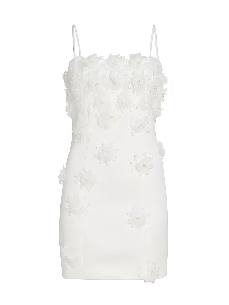 Sutton Embellished Floral Appliqué Minidress | Saks Fifth Avenue