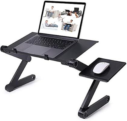 Adjustable Laptop Table, RAINBEAN Laptop Stand for Bed Portable Lap Desk Foldable Laptop Workstat... | Amazon (US)