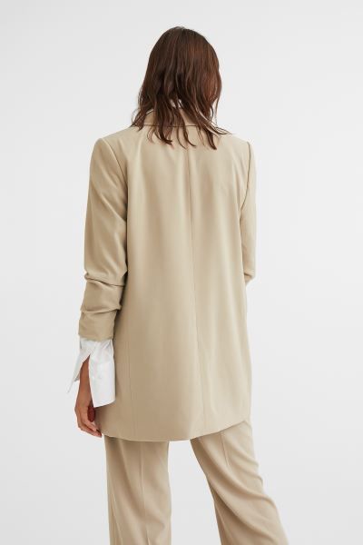 Gathered-sleeve jacket | H&M (UK, MY, IN, SG, PH, TW, HK)
