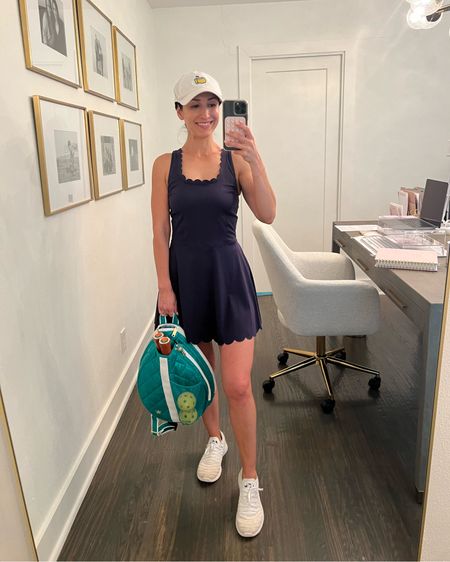 Pickleball ootd-cutest scallop active dress under $45 and fav bag! Also perfect for tennis or golf 

#LTKover40 #LTKActive #LTKfitness