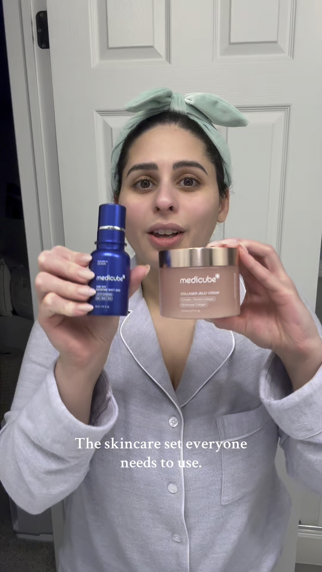 I’ve been using the Medicube Exosome & Collagen Jelly every night for the past month, and I can honestly say my skin has never felt better. This powerhouse duo has completely transformed my skin—making it softer, clearer, and more plump than ever. The Exosome Serum works deep to repair and rejuvenate, helping with fine lines, texture, and overall skin health, while the Collagen Jelly locks in hydration and gives my skin that bouncy, youthful glow. The texture is lightweight yet super nourishing, absorbing beautifully without feeling greasy or heavy.

After just a few weeks, I noticed my skin looking more radiant and feeling incredibly smooth. Any dryness or dullness I had before is completely gone, and my complexion is visibly more even and refreshed. If you’re looking for a skincare duo that actually delivers, this is it! Consistency is key, and I’m so glad I stuck with it—this has definitely earned a permanent spot in my nighttime routine. ✨

#LTKGiftGuide #LTKSaleAlert #LTKBeauty