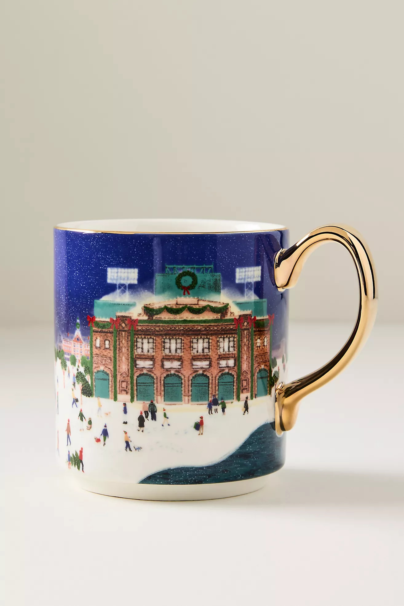 Holiday in the City Stoneware Mug | Anthropologie (US)