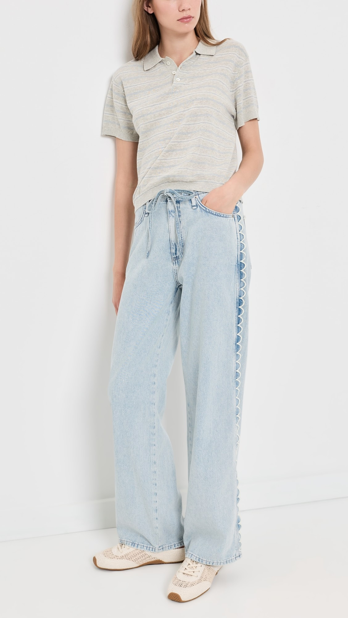 Featherweight Phoebe Drawstring Jeans | Shopbop