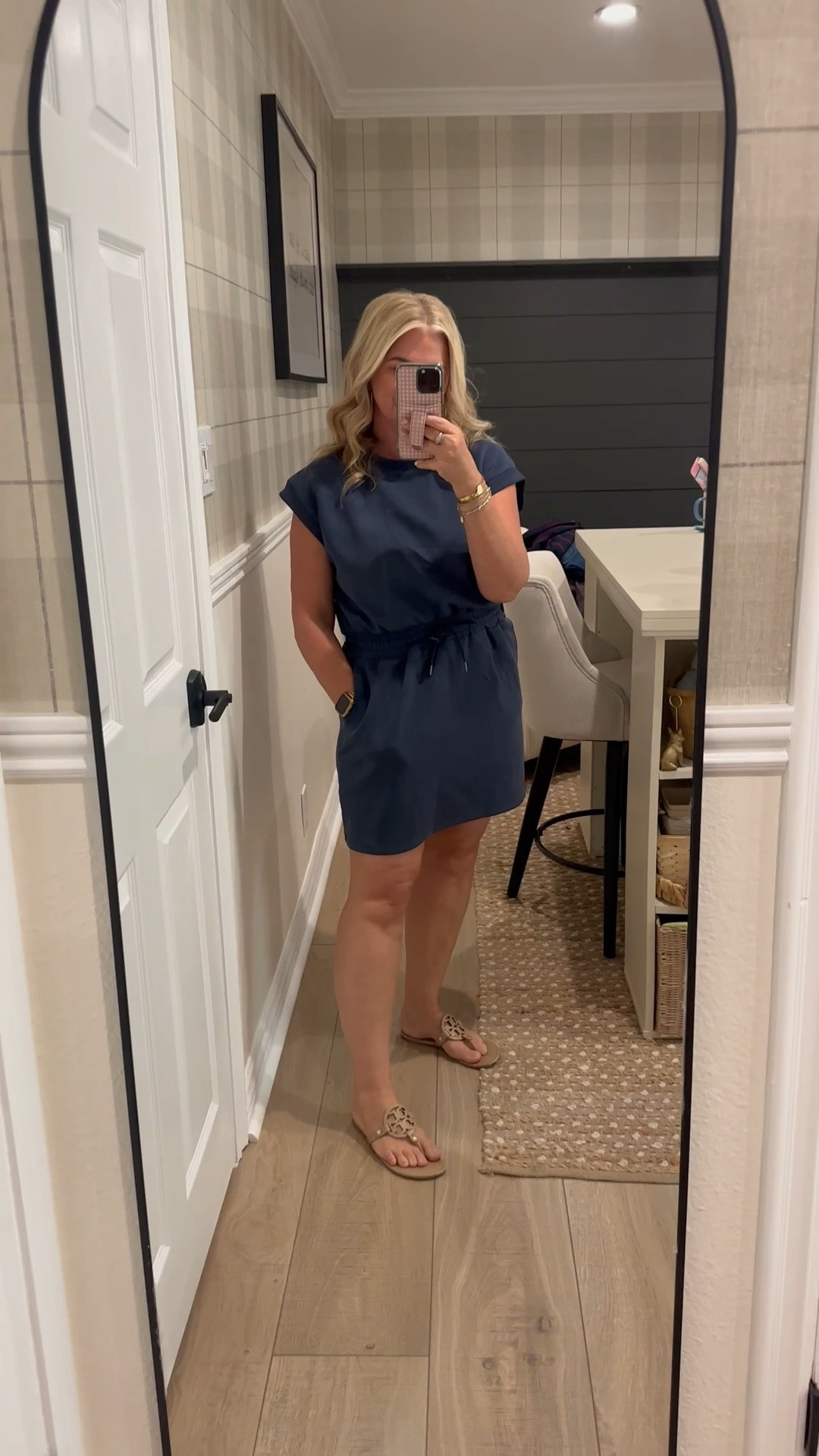 This cutie little dress is becoming a fast favorite! The fabric is so lightweight & breathable but structured. I just love it! The pockets & price make it a win win! Wearing a M🤍

#LTKSeasonal #LTKOver40 #LTKMidsize