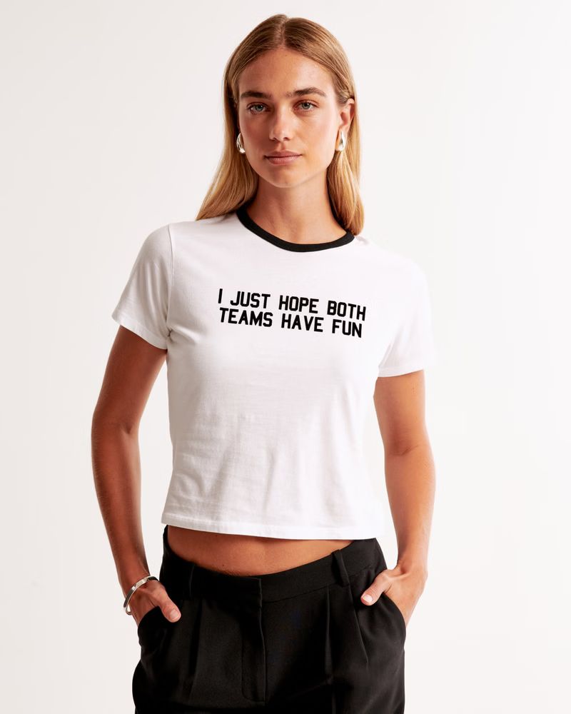 I Hope Both Teams Have Fun Graphic Skimming Tee | Abercrombie & Fitch (US)