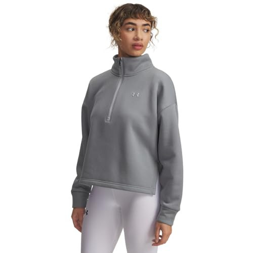 Under Armour Women's Armour Fleece Half Zip, (012) Mod Gray Full Heather / / Mod Gray, X-Large | Amazon (US)