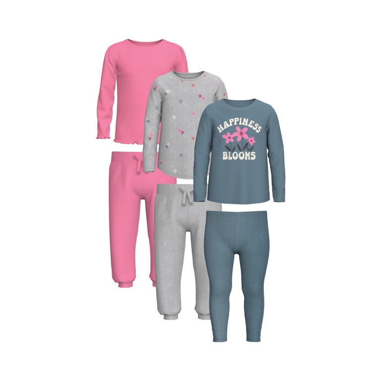 Garanimals Toddler Girls Mix and Match Outfits Long Sleeve Tops, Leggings and Jeans Kid-Pack, 6-P... | Walmart (US)
