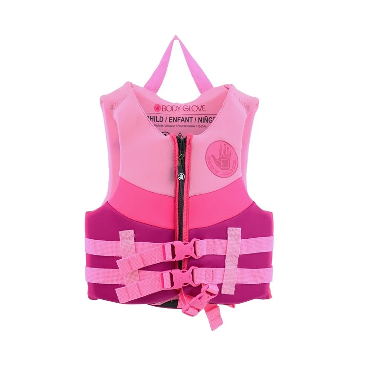 (2 pack) Body Glove Child's Neoprene PFD Life Jacket and Vest, Girl, 33-55 lbs., Pink | Walmart (US)