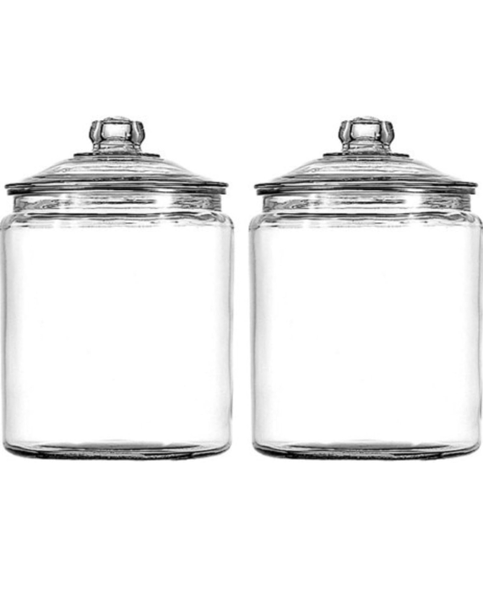 Pote de vidro de farinha 