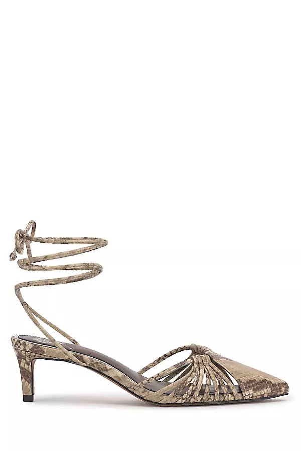 Kota Ankle-Wrap Kitten Heels | Anthropologie (US)