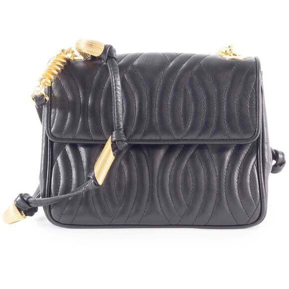 Fendi FENDI Quilted Pasta Pochette Shoulder Bag in Black Leather (C-13086) | Poshmark