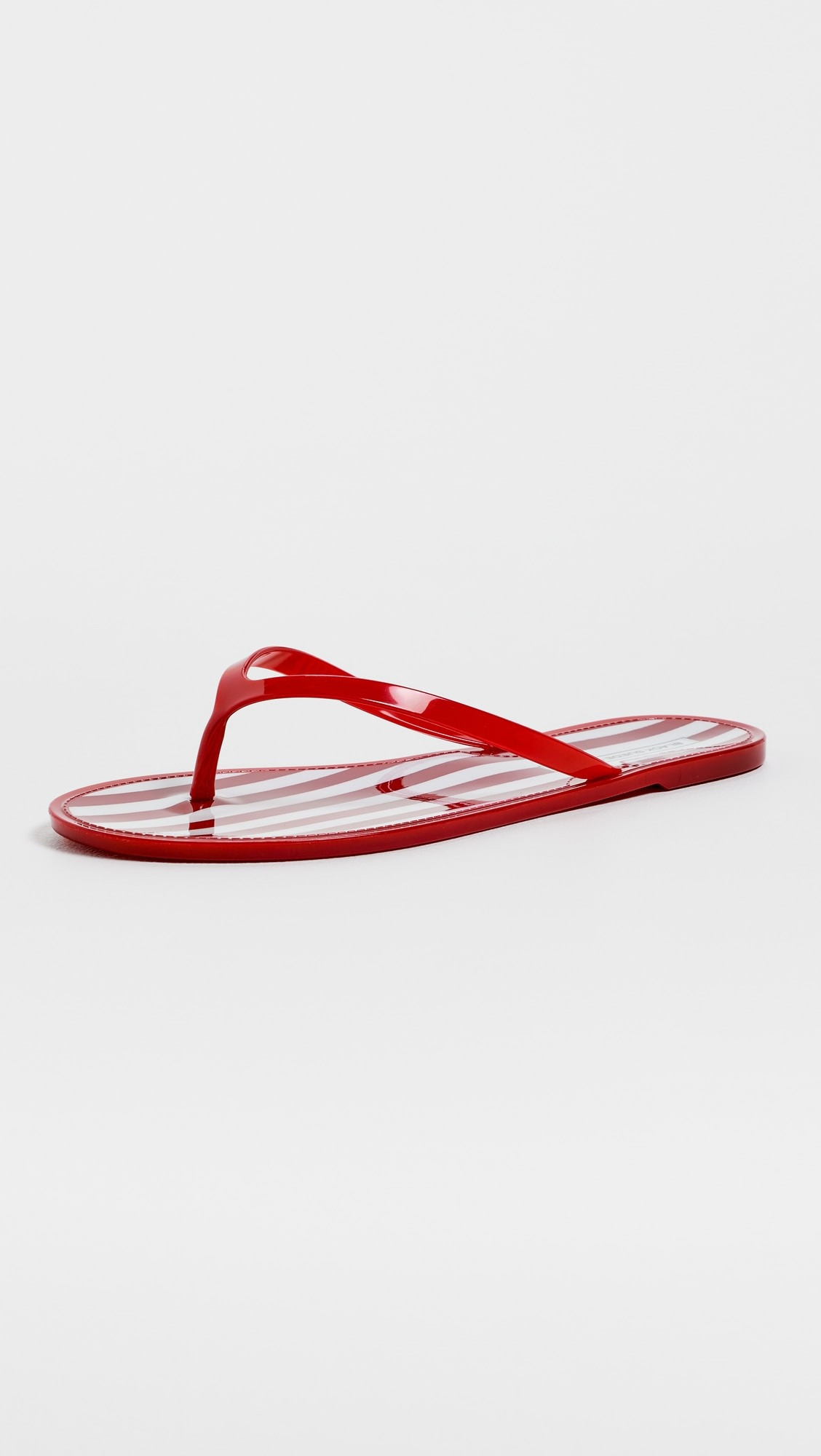 Black Suede Studio Crystal Jelly Flip Flops | Shopbop | Shopbop