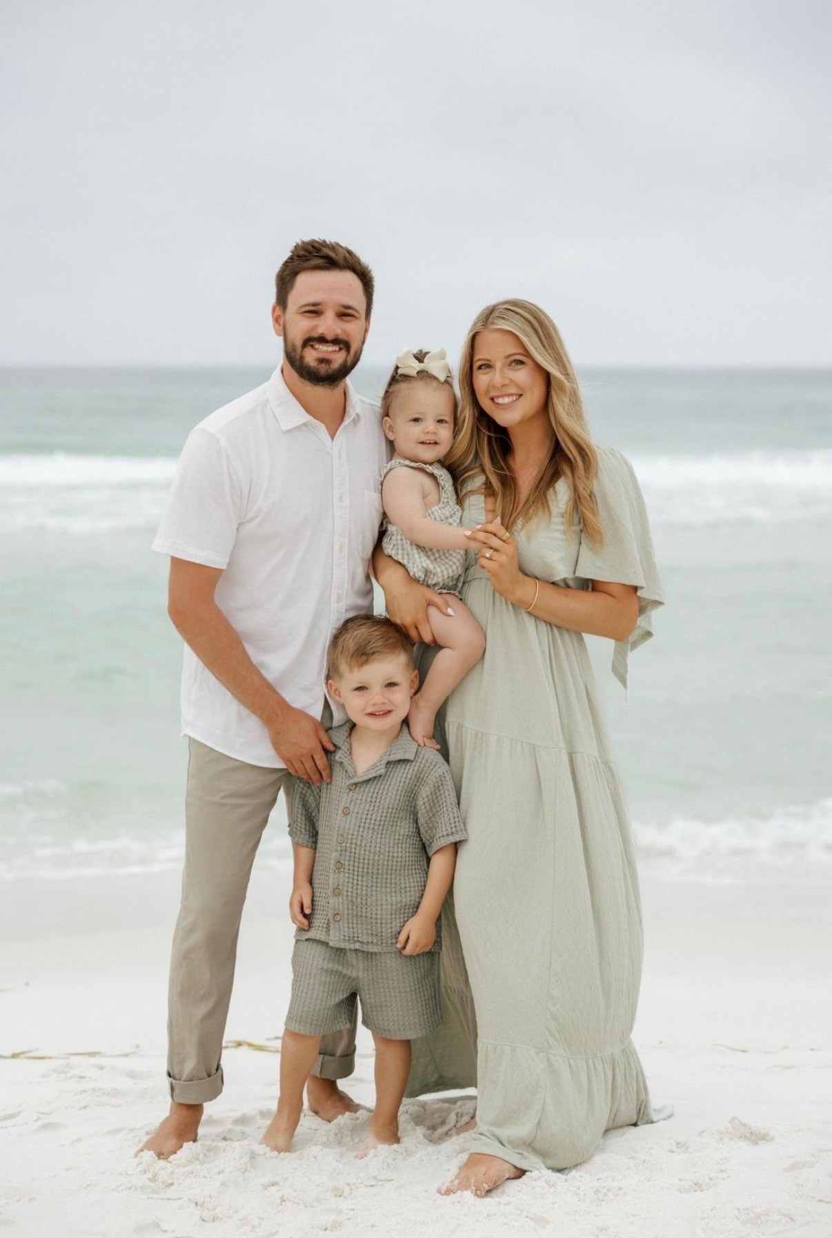 Family beach photos 🩵 linking all our outfits!! Everything fits tts. 

Toddler style, baby girl outfit, maxi dress, men’s style, family pictures 

#LTKTravel #LTKKids #LTKFamily