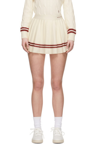 Off-White Pleated Miniskirt | SSENSE