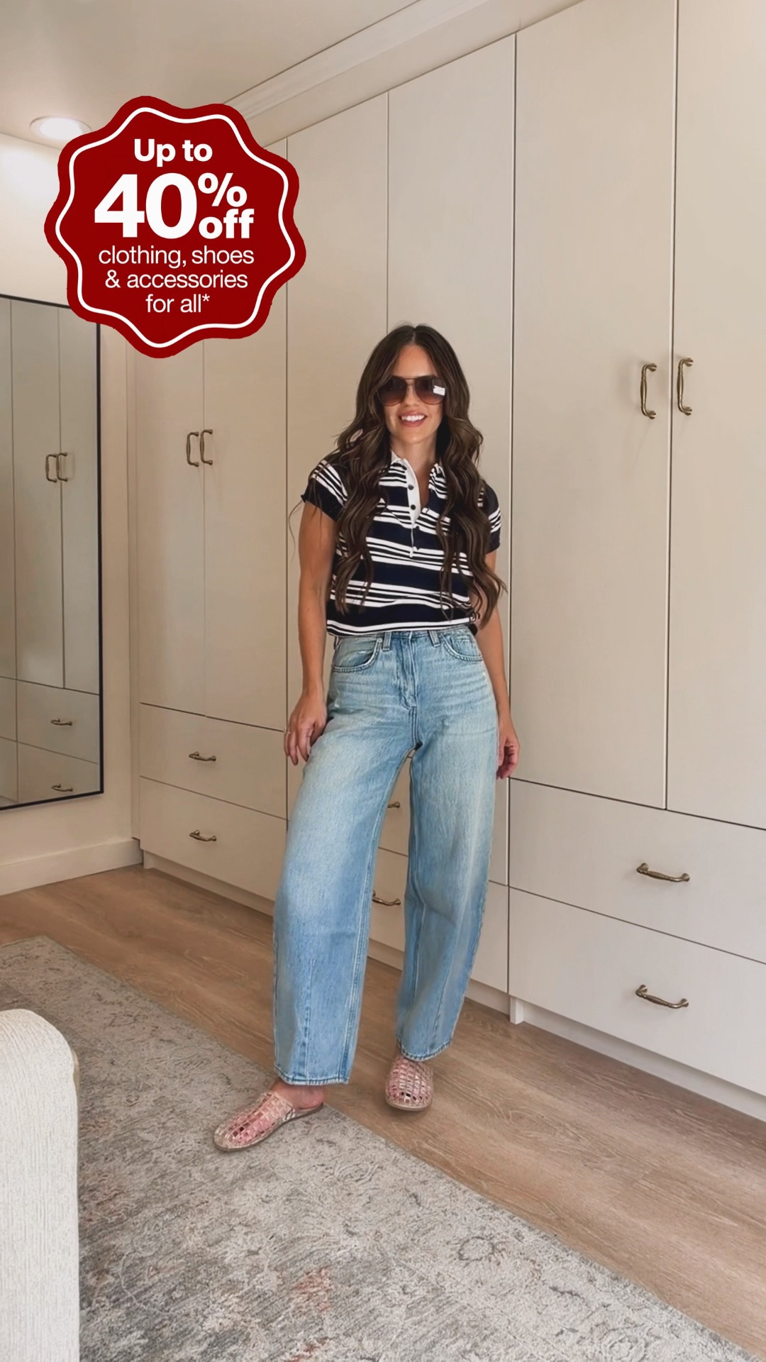 Wearing a size 2 

SALE ALERT! 🎉 Target is having a big sale for Labor Day weekend on some recent pieces I’ve shared, specially denim! Now is the time to grab these fall finds! LTarget sale, Target, Labor Day sales, wide leg jeans, barrel jeans, fall outfit, fall dress

@Target

#LTKSaleAlert #LTKSeasonal