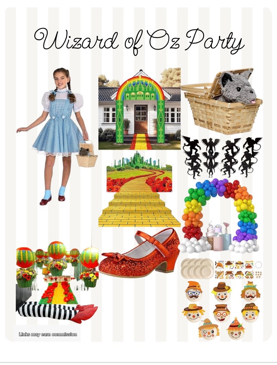 Wizard of Oz Party Ideas 🌈✨

Planning my daughter’s 5th birthday and going all in on a Yellow Brick Road theme 💛

From Dorothy dresses to rainbow balloons and Emerald City decor—these are all the pieces I’m using (or inspired by) to bring it to life!

Saving you HOURS of searching 👀 everything linked here

Follow to see how it all comes together ✨

#LTKmomlife #LTKHome #LTKKids