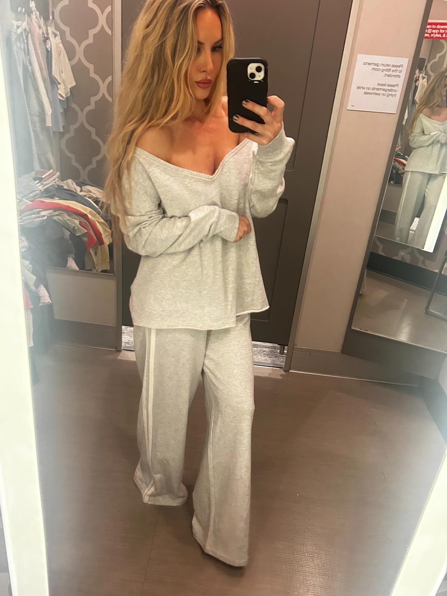 Last day outfit- oversized sweater with mid rise track style sweatpants. 

#LTKmomlife #LTKootd #LTKvlog