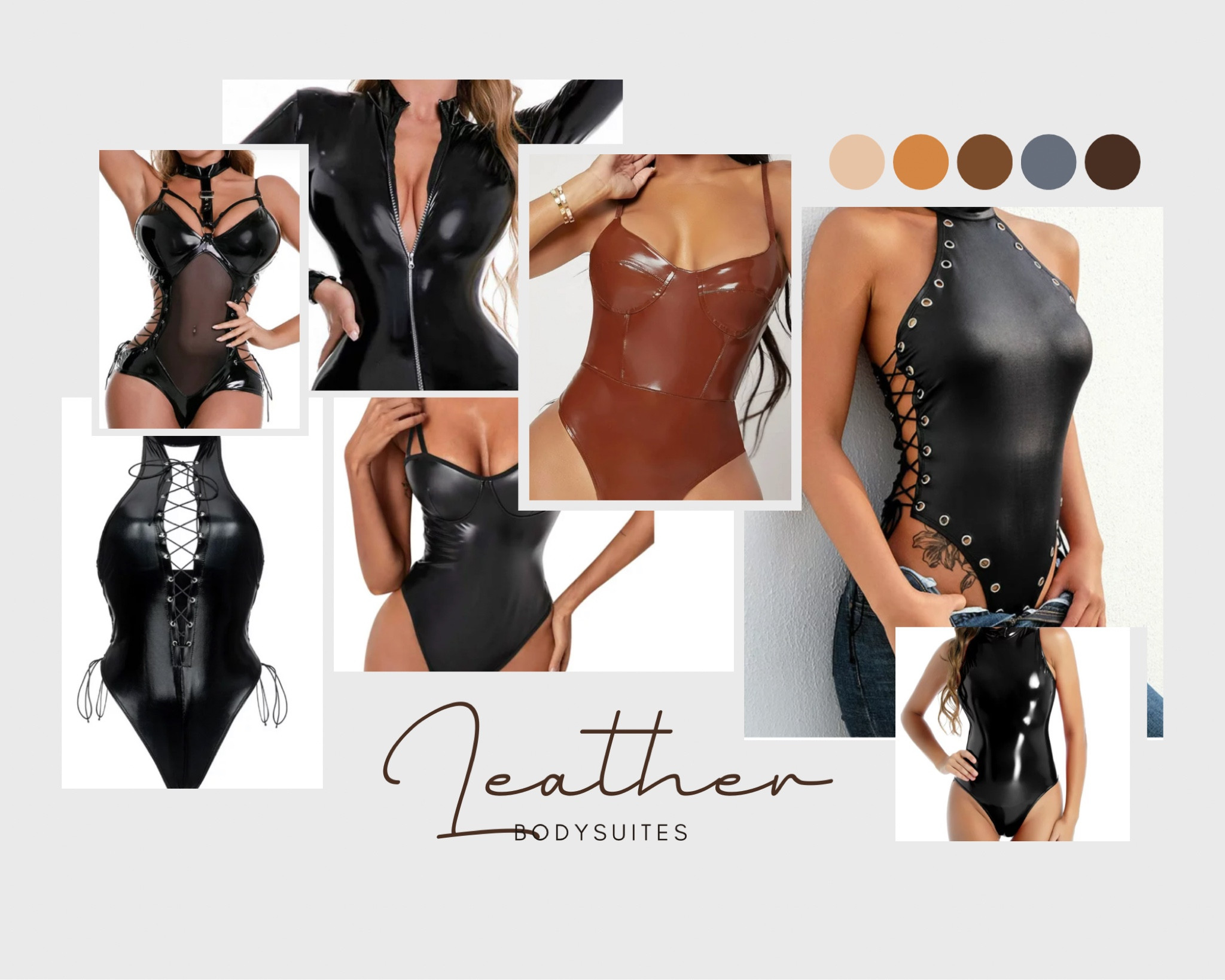 Loving all the Leather bodysuits 
Bodysuit. Leather. Brown leather.black leather. Fall style. Edgy style. 

#LTKHalloween #LTKfindsunder100 #LTKSeasonal