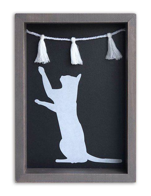 New View Cat & Tassel Box Sign | Chewy.com