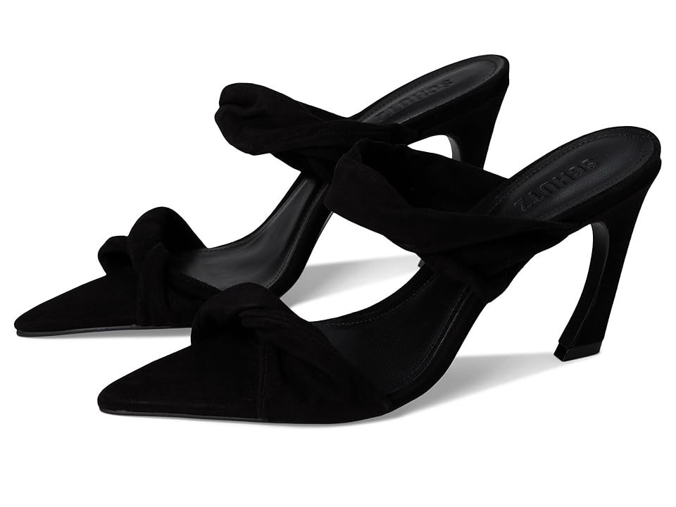 Schutz Meline Mule Women's Sandals Black : 7.5 M, Suede | Zappos
