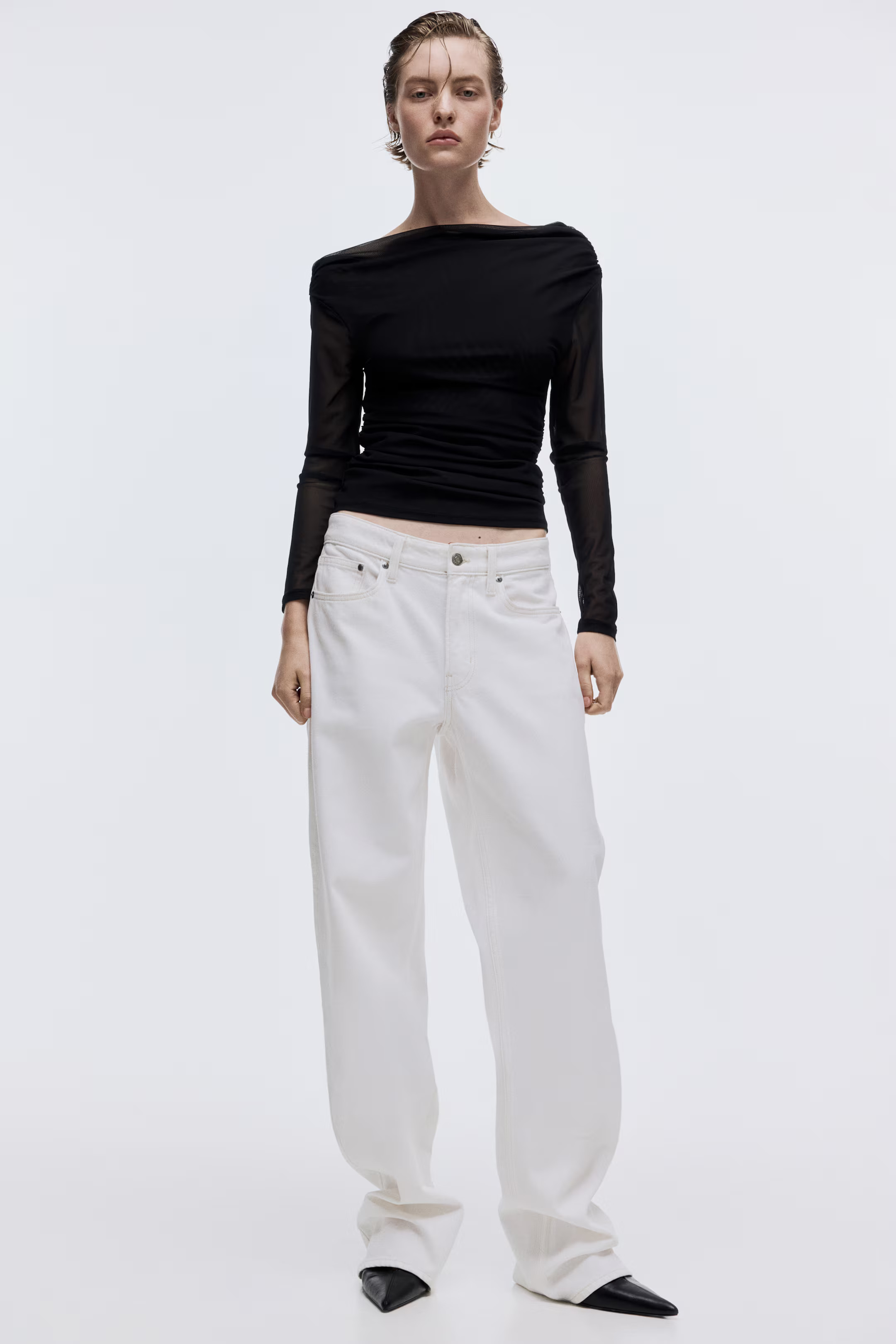 One-Shoulder Mesh Top | H&M (US + CA)