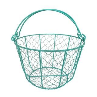 11" Turquoise Round Wire Basket by Ashland® | Michaels Stores