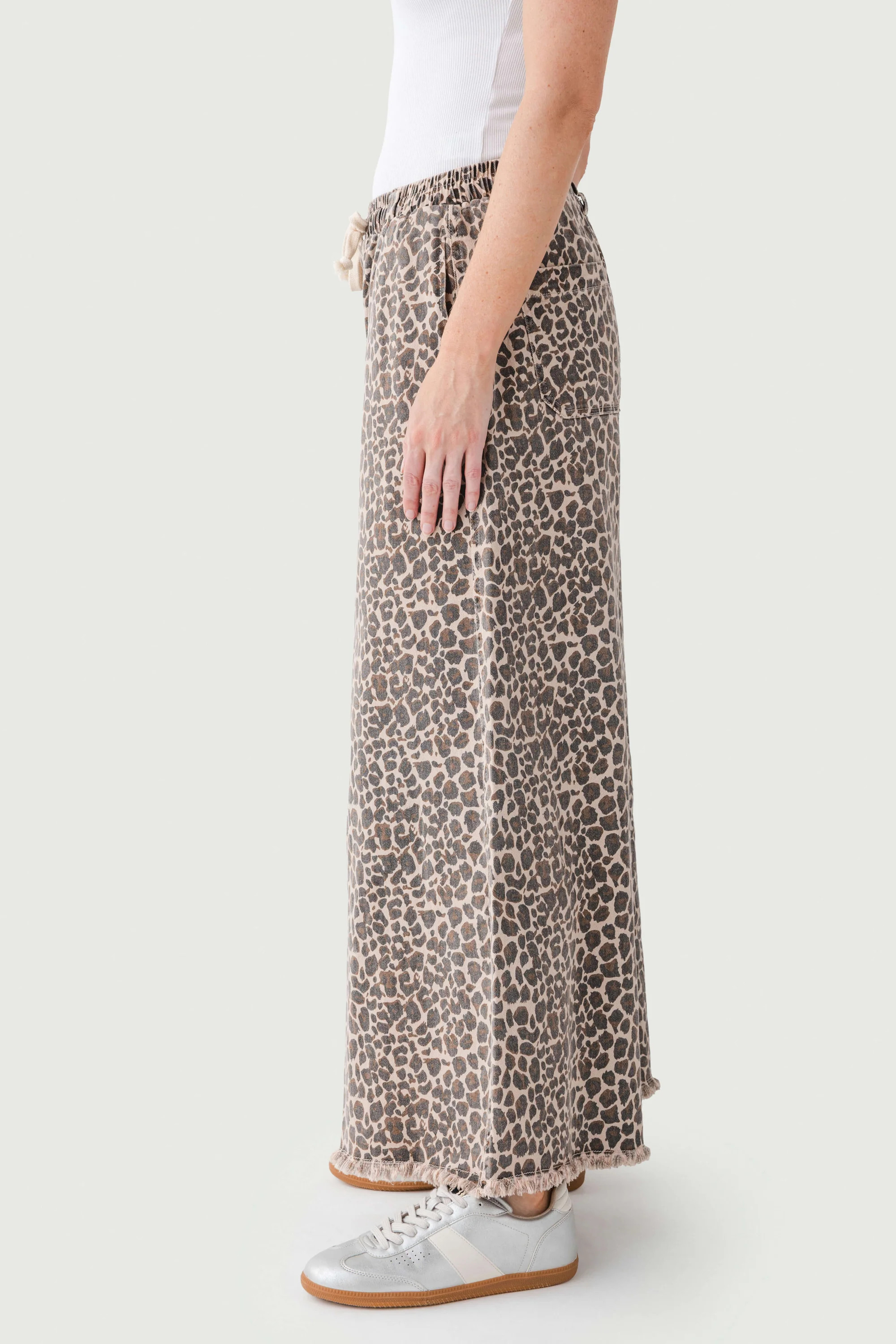 Vintage Havana Leopard Stretch Wide Leg Pants | Social Threads