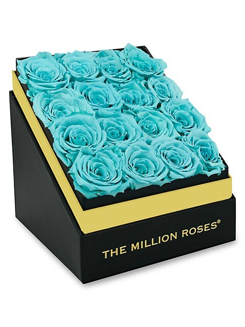 Tiffany Blue Roses In Square Box | Saks Fifth Avenue