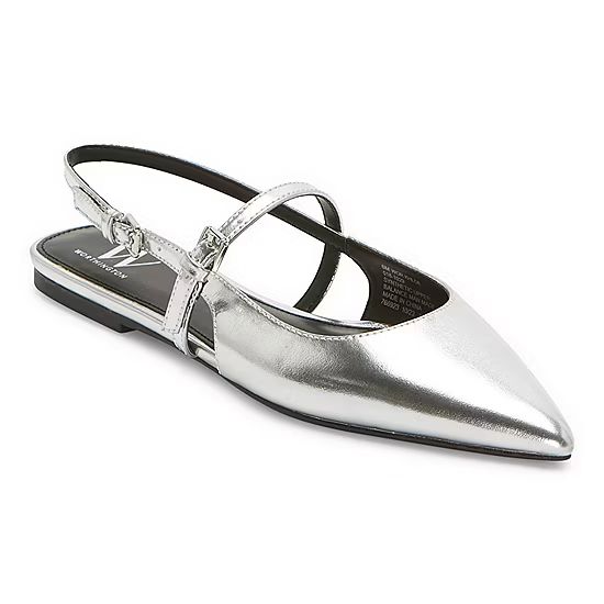 Worthington Womens Khloe Pointed Toe Ballet Flats | JCPenney
