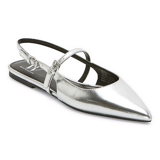 new!Worthington Womens Khloe Pointed Toe Ballet Flats | JCPenney